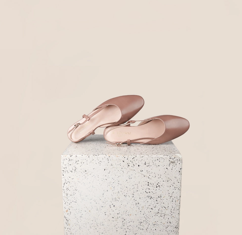 Adjustable Heel Strap Capri - Desert Rose