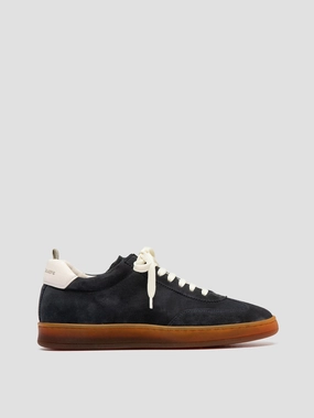 CHANCE 101 - Blue Leather and Suede Sneakers Neutral Stability Base