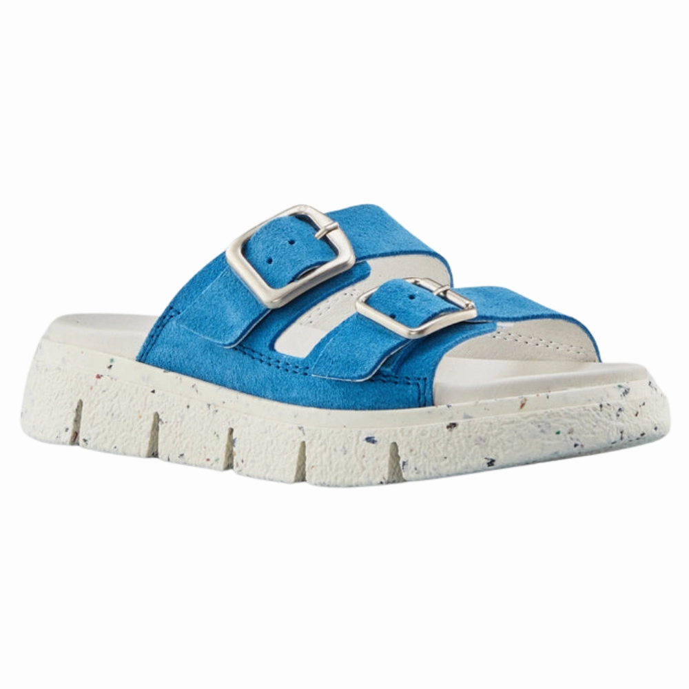 Cougar Piera Suede Blue Sandal (Women's) Secure fastening Leg Ease