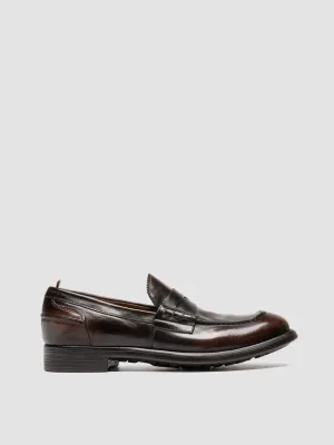 Casual Flower Walk CHRONICLE 056 - Brown Leather Penny Loafer
