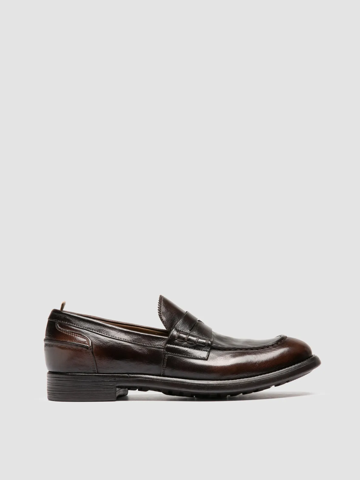 Casual Flower Walk CHRONICLE 056 - Brown Leather Penny Loafer