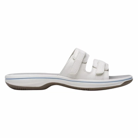 walking shoes Clarks Breeze Piper White Sandal (Women's)