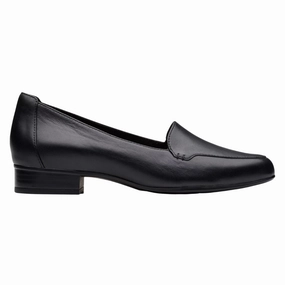 Sand Stroll Clarks Krystine Lily Black Leather Loafer (Women's)