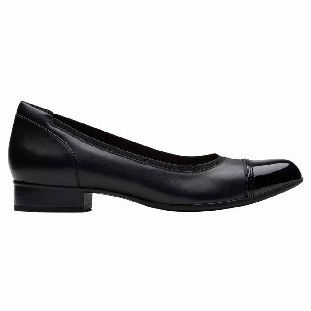 Street Spark Collectible Item Clarks Krystine May Black Leather Pump (Women's)
