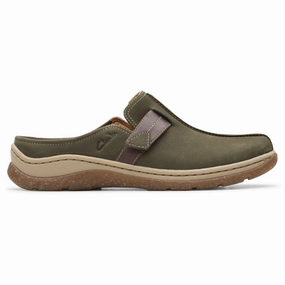 Clarks Orlene Olive Combi Nubuck Clog (Women's) Balance Step Anti Fatigue