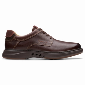 Clarks Un Briley Lace Mahogany Leather Shoe (Men's) Marriage Shade