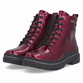 Soft Footwear Ankle Style Remonte Lorraine 82 Red Leather Boot (Women's)