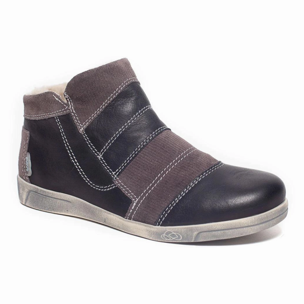 Tidy Lines Cloud Footwear Accalia Velvet Black Wool Lining Boot (Women's)