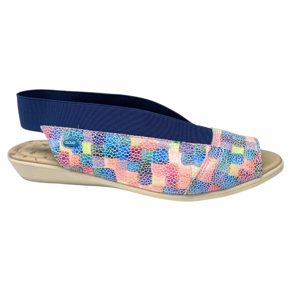 Cloud Footwear Caliber Fashion Florida Azure Sandal (Women's) Multi Shade Comfy Feel
