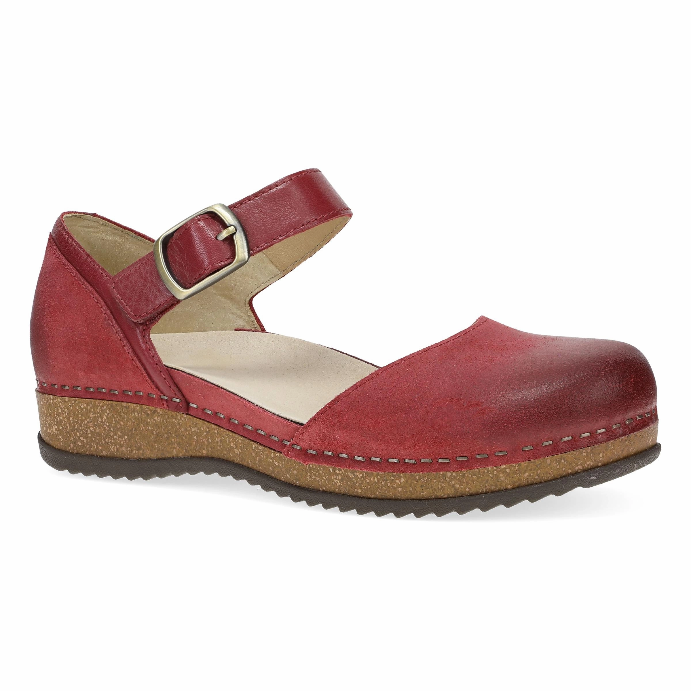Island Step Cosmic Glow Mae Red Burnished Suede