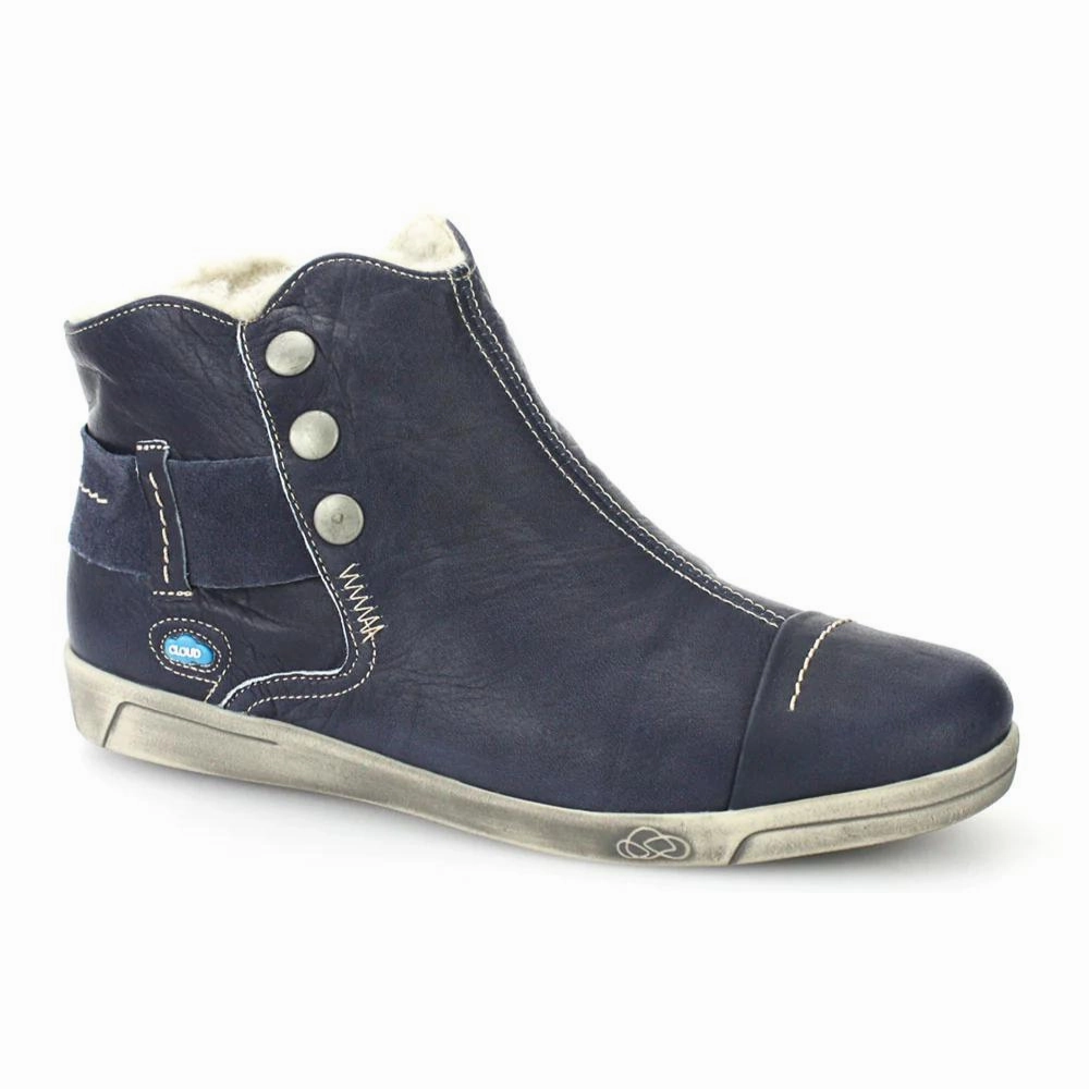 Date Outfit Cloud Footwear Aline Blue Wool Lining Boot (Women's)