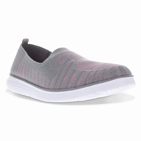 Comfort Fit Propet Travelfit Grey/Pink Slip-On (Women's)