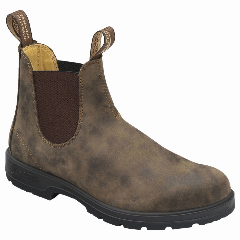 Blundstone 585 Rustic Chelsea Boot Brown Leather (Men's) No Hassle Timeless Use