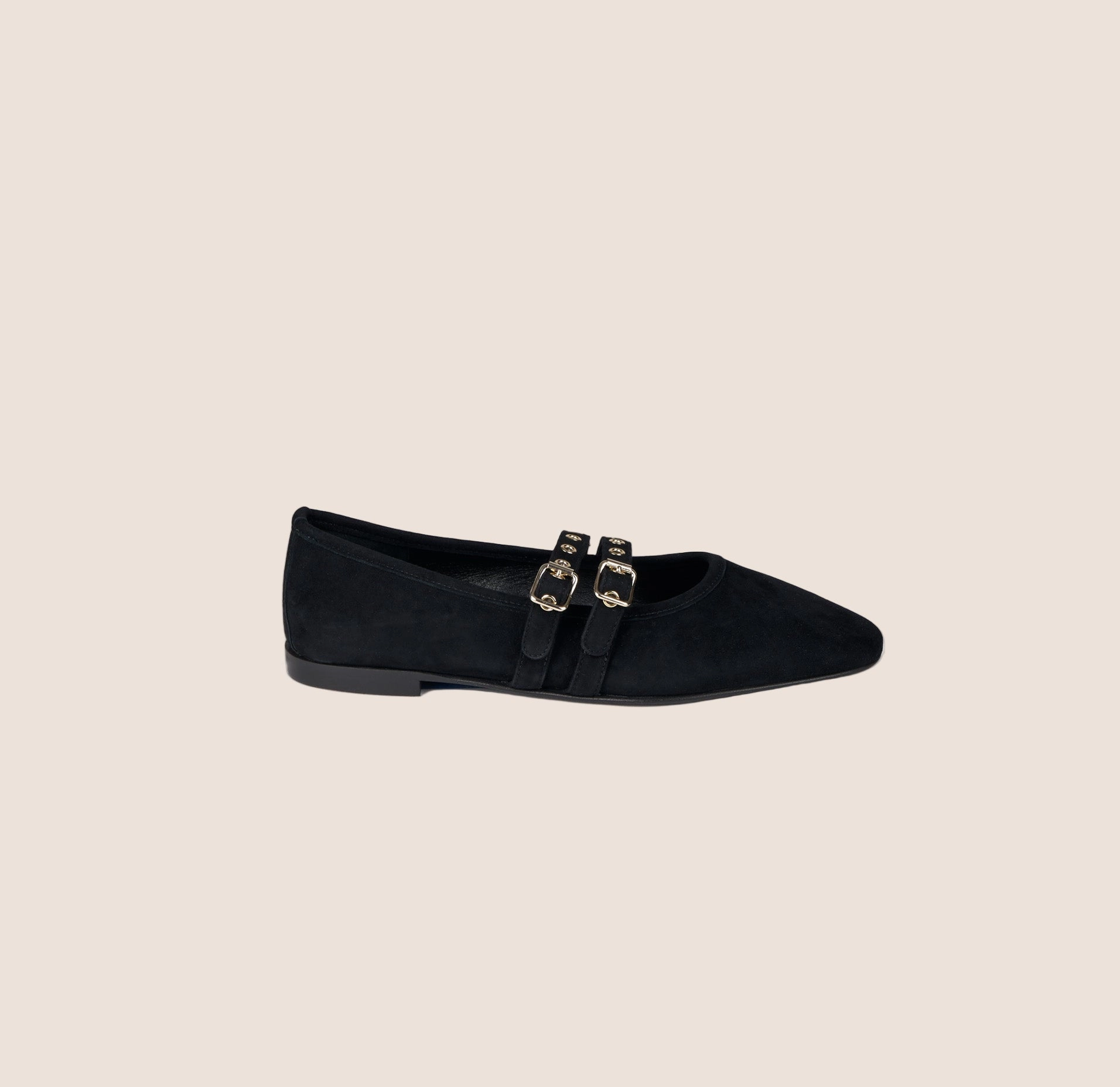 Gallery Visit Como 2 Buckle - Black Suede