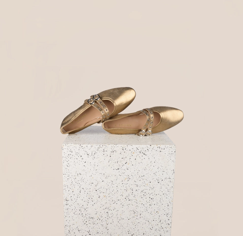 Como 2 Buckle - Gold Foil Supportive Footbed