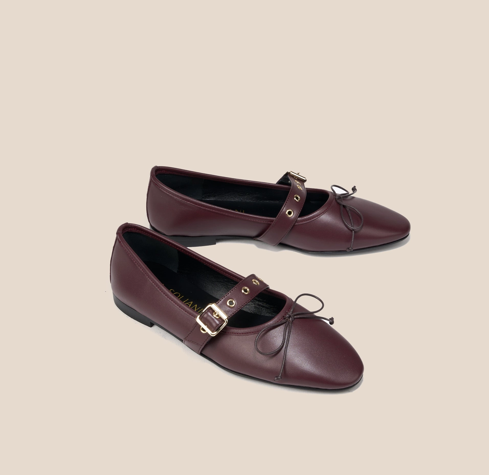 Como Buckle - Wine Leather Fragrance Walk Art Fair