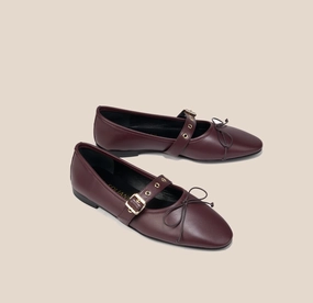 Como Buckle - Wine Leather Fragrance Walk Art Fair