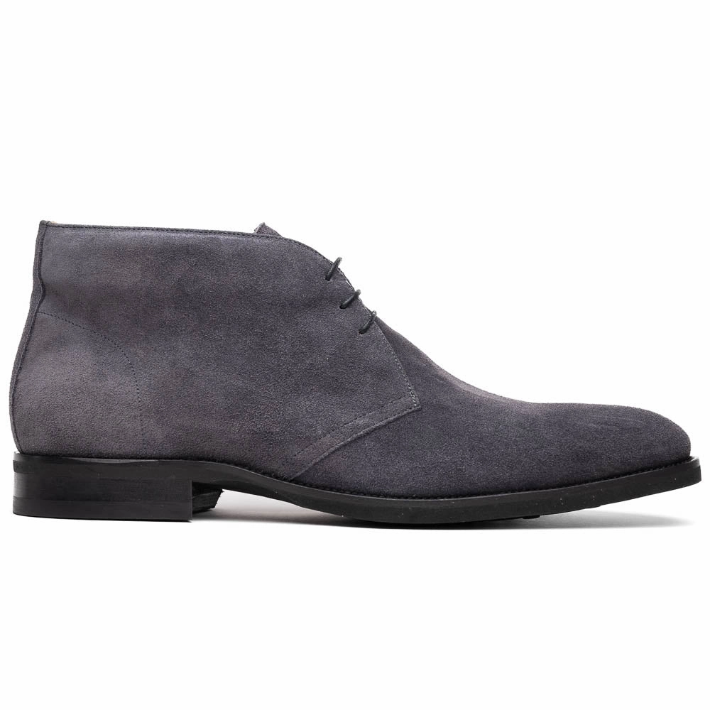 label 46-592-GRY MARCO Suede Calfskin Chukka Boot Grey
