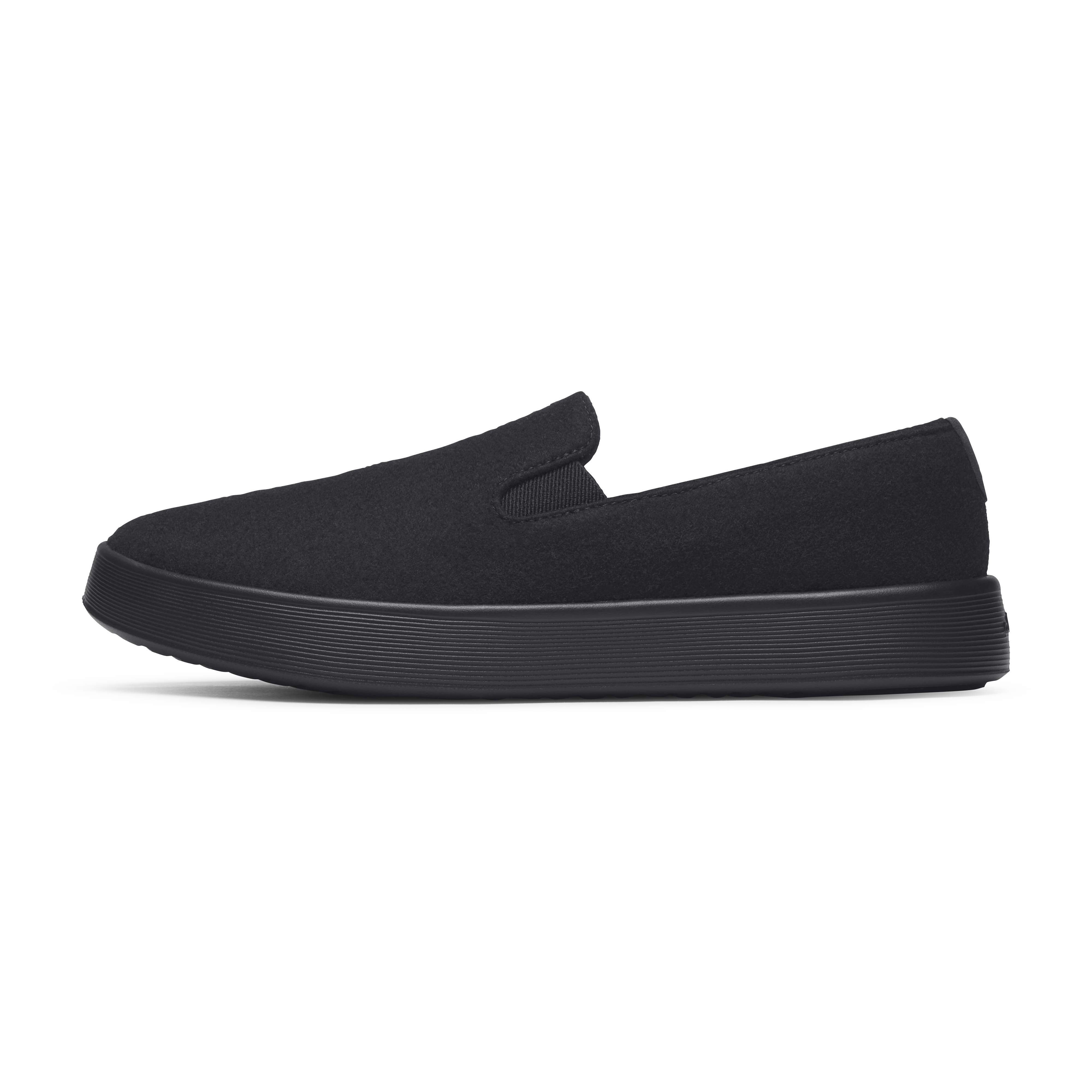 Women's Wool Cruiser Slip On - Natural Black (Natural Black Sole) Compression Fit