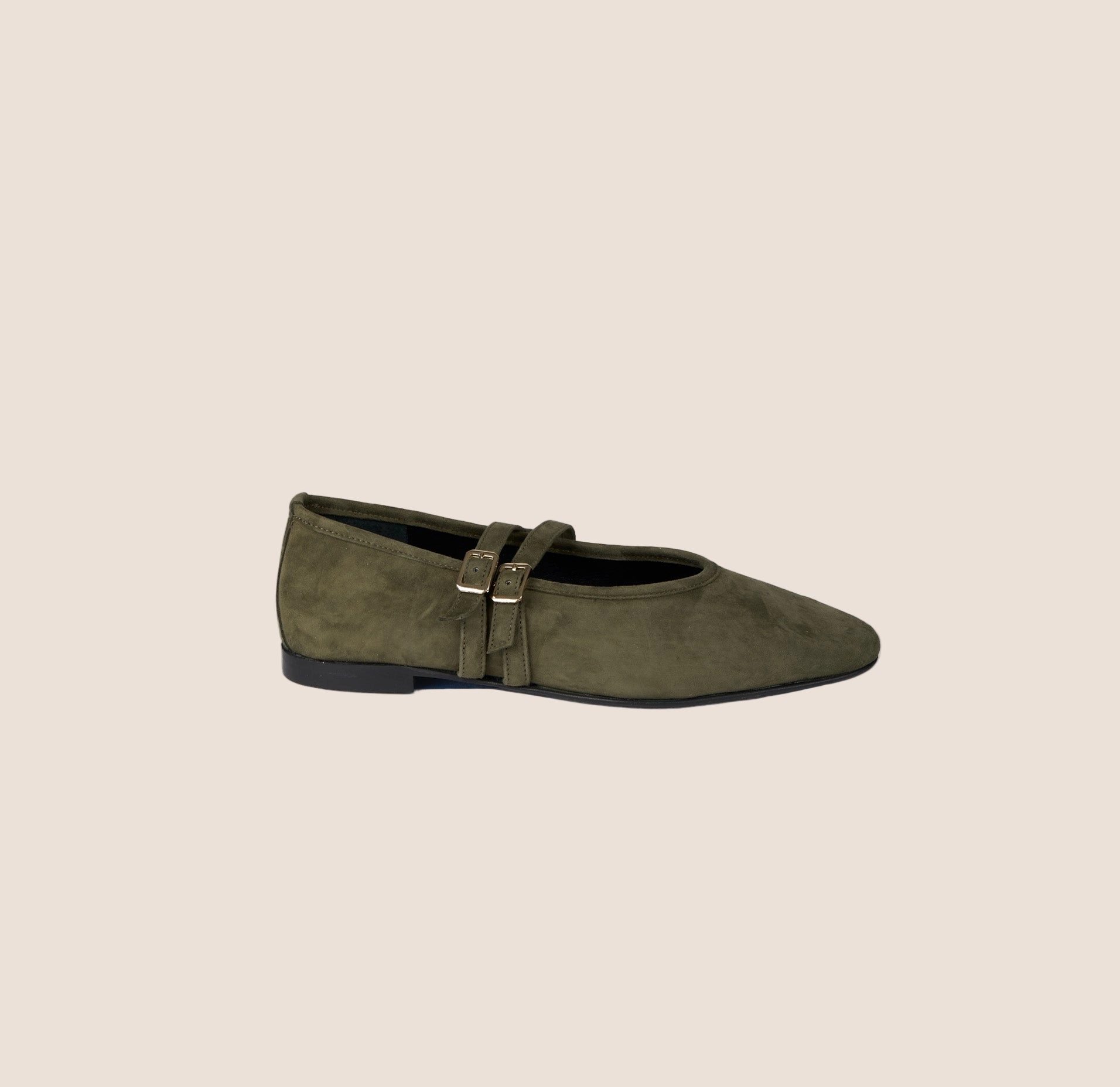 Cori 2 Buckle - Army Green Suede Drive Easy Stylish Support