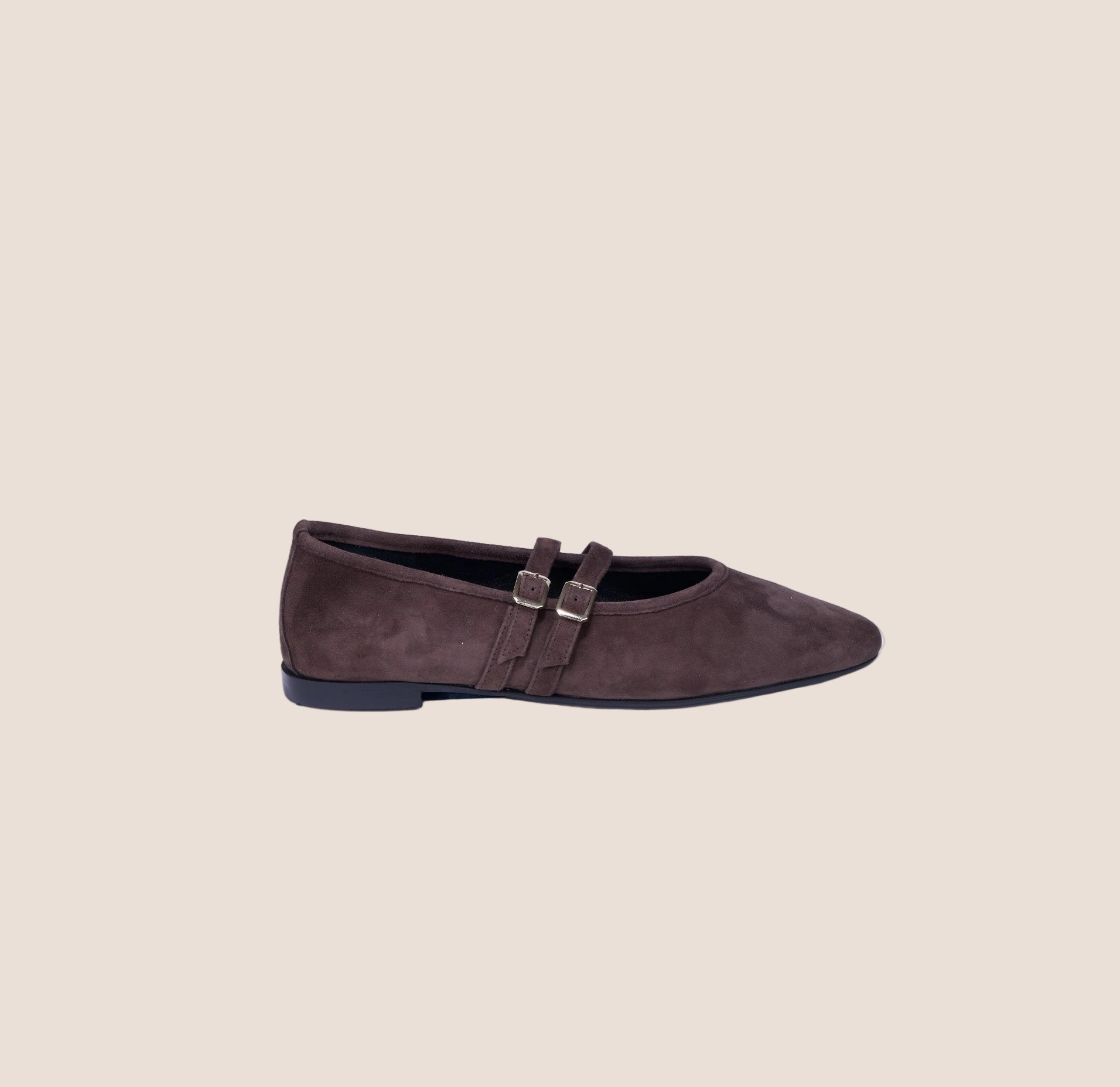 Cori 2 Buckle - Chocolate Suede Easy Fit Shoes