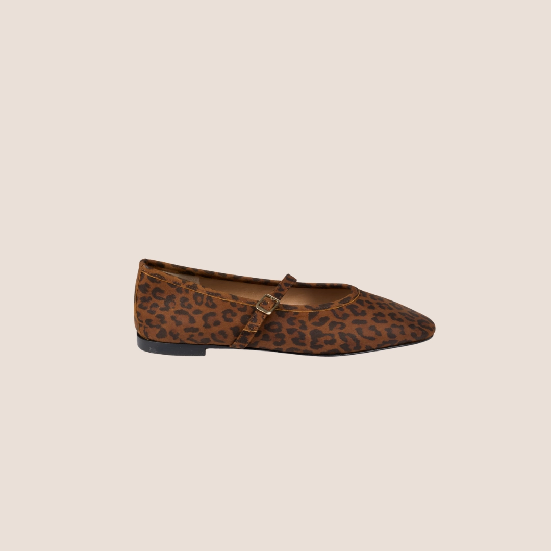 Anti Fatigue School Glow Cori - Leopard Suede