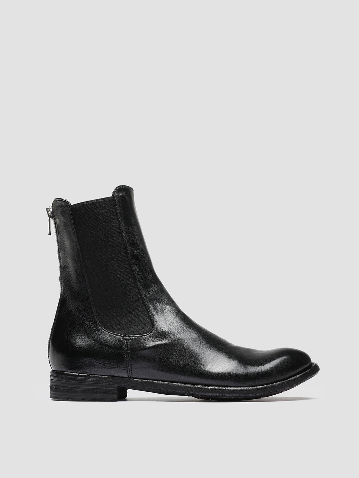 Stable Support Night Travel LEXIKON 073 - Black Leather Chelsea Boots