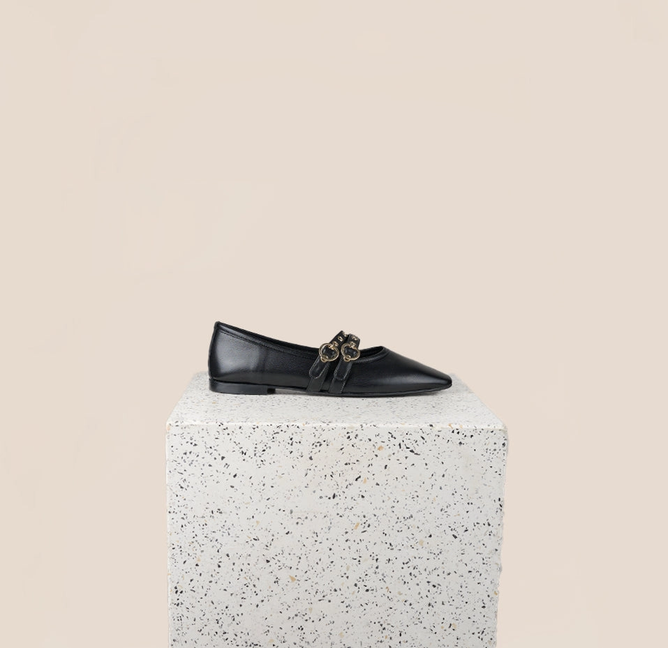 Reunion Glow Como 2 Buckle - Black Leather