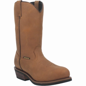 Dan Post Men's Albuquerque- Waterproof - Mid Brown Waterproof River Crossing Feather Light Outdoor Trek