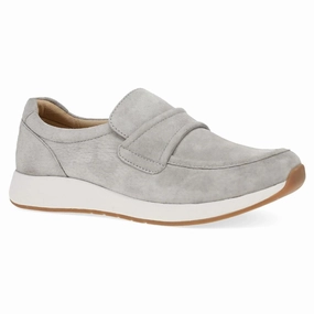 soft inside Quick Wear Dansko Clementine Light Grey Nubuck Sneaker (Women's)