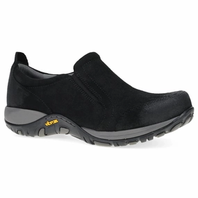 Dansko Pippy Black Waterproof Burnished Suede Sneaker (Women's) Vibe Up
