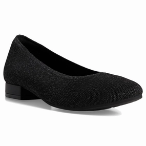 Country Club David Tate Runway Black Metallic Ballet Flat (Women's)