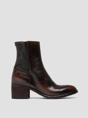 Relaxed Vibe DENNER 127 - Brown Leather Zipped Boots