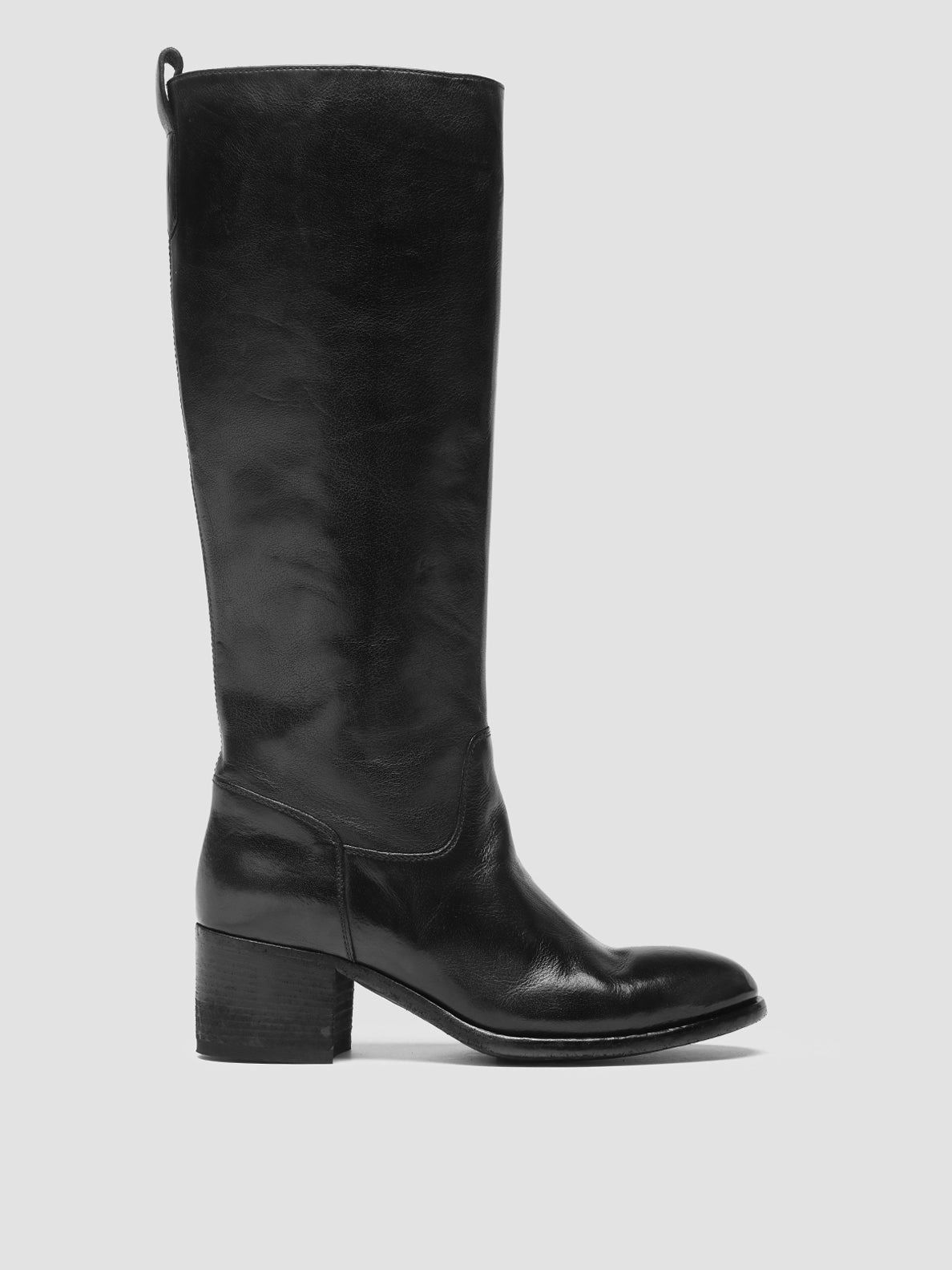 DENNER 116 - Black Leather Zip Boots Seamless Comfort All Day Wear