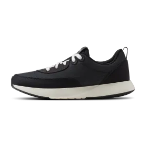 Stretchable Material Women's Courier - Dark Grey/Natural Black (Natural White Sole)