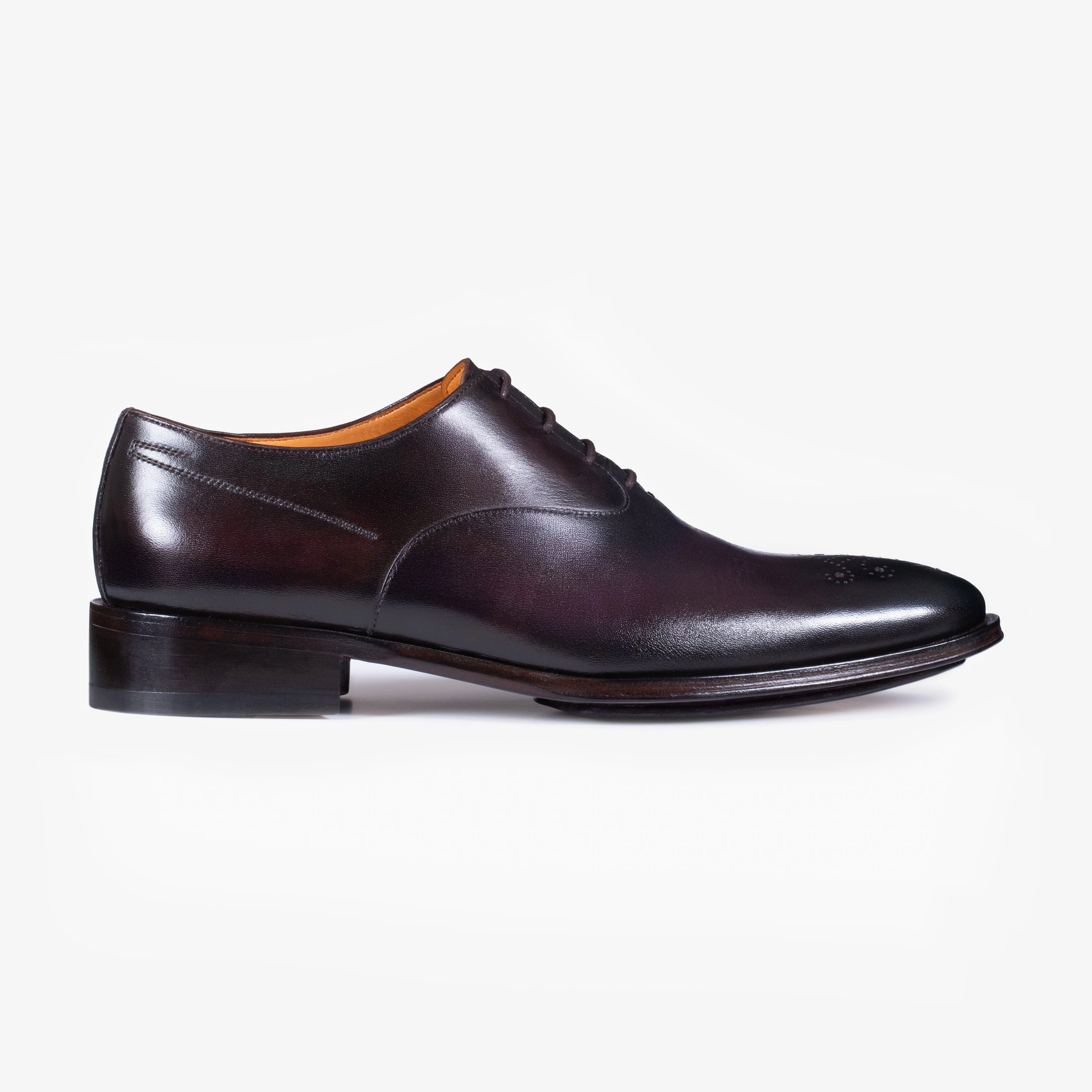 Harbor Mood Comfort collar Desert-Pro Men's Wine Leather Oxford Lace-up
