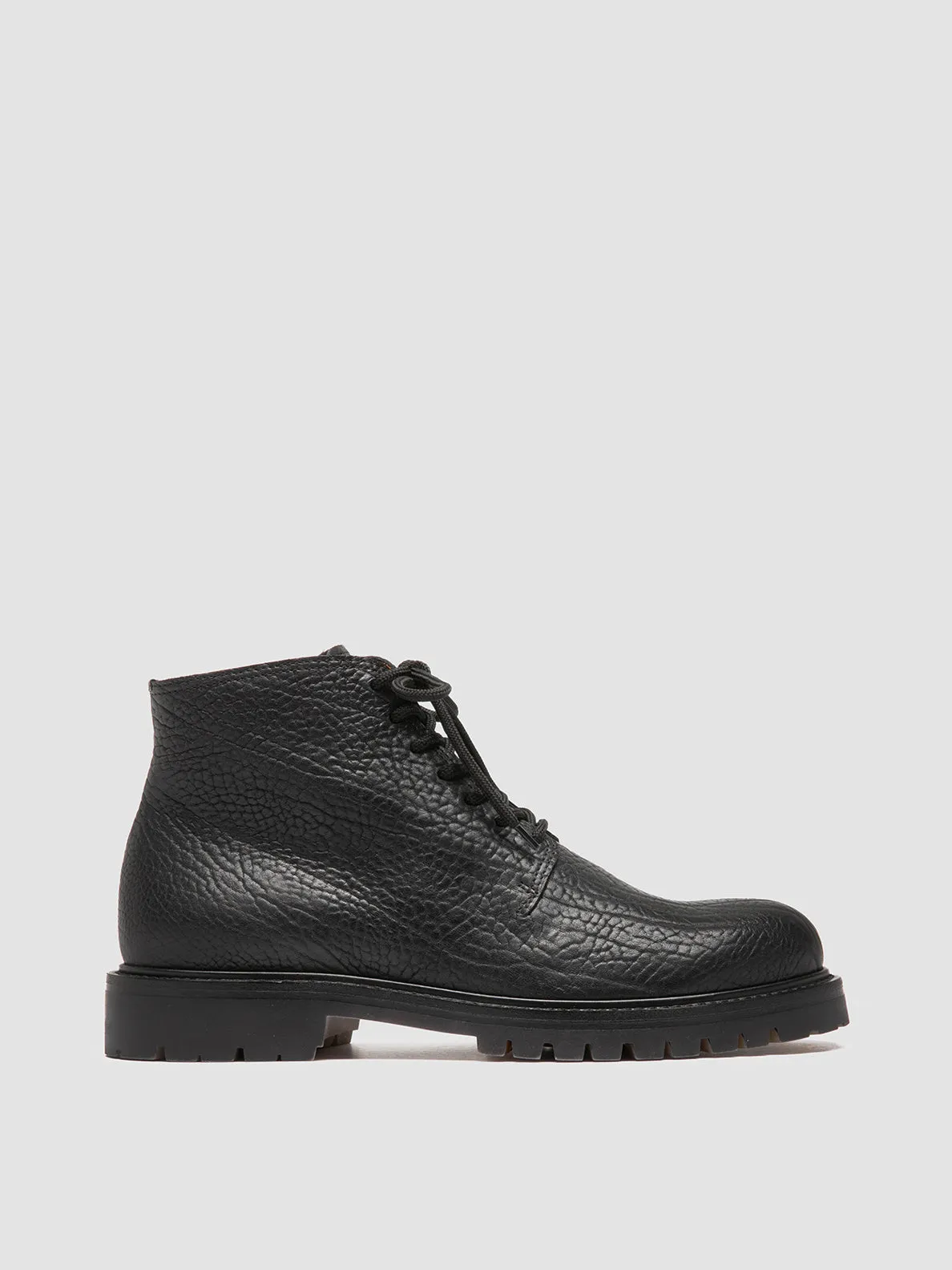quick dry BOSS 011 - Black Leather Lace-up Boots