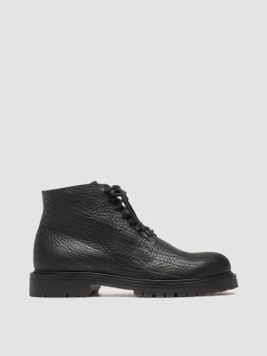 quick dry BOSS 011 - Black Leather Lace-up Boots