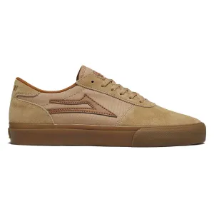 Lakai Manchester Shoes - Tan/Gum Suede Slip On Style Fast Run