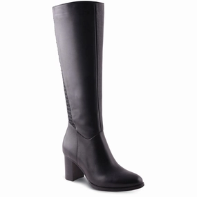 AquaDiva Tessa Waterproof Boot Black (Women's) Daily Smart