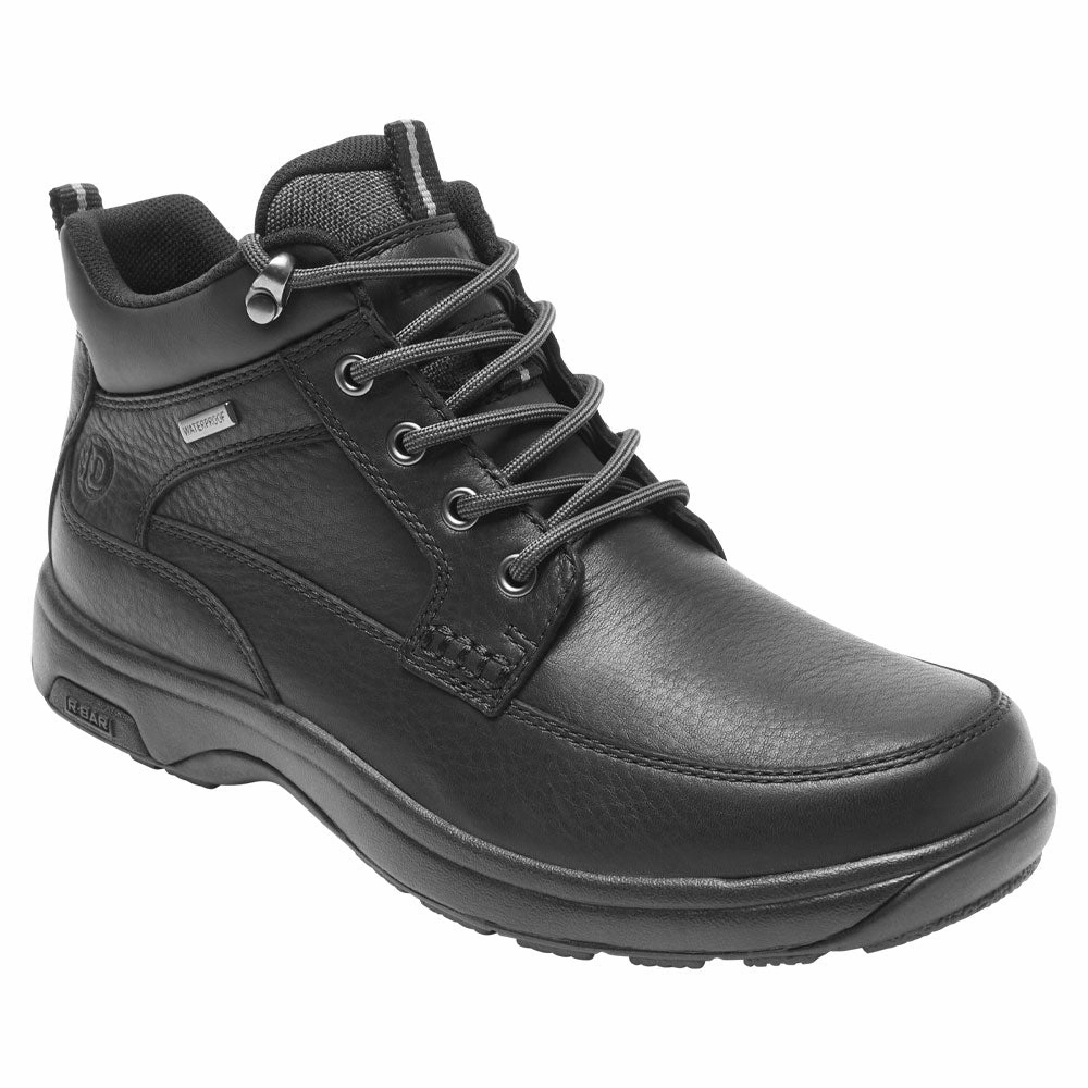 Dunham 8000 Mid Waterproof Boot Black Leather (Men's) Feather Light Weather Resistant User