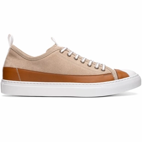 Comfy Feel High-performance 65-360-TPE LANDO Sueded Calfskin Sneaker Taupe