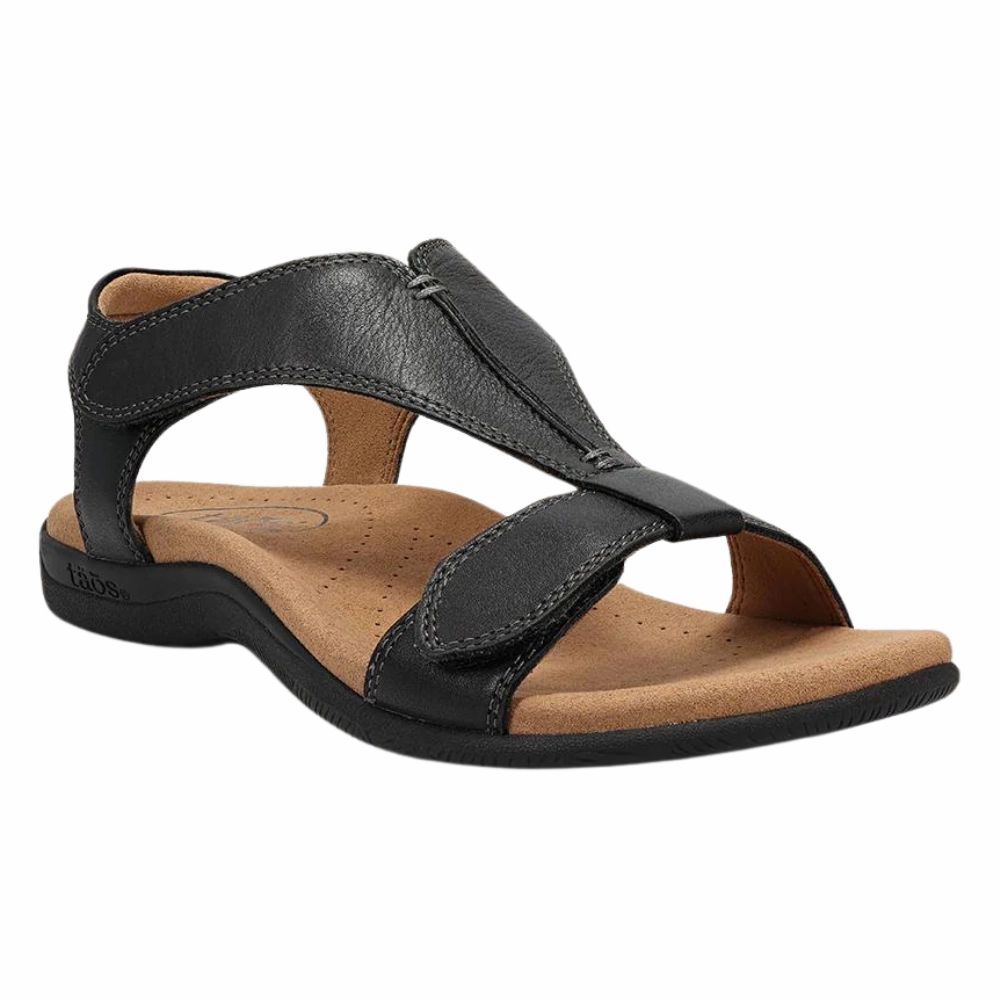 Taos The Show Black Sandal (Women's) Friend Meet Breathable Flats