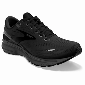 Brooks Ghost 15 Running Shoe Black/Black/Ebony (Women's) Vine Hike Fast Walk