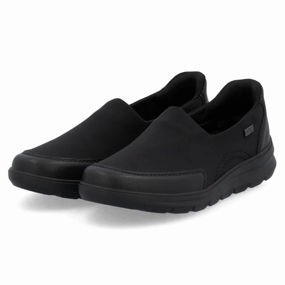 Rieker Berta 54 Black/Nero Stretch Slip-On (Women's) All-Purpose Use