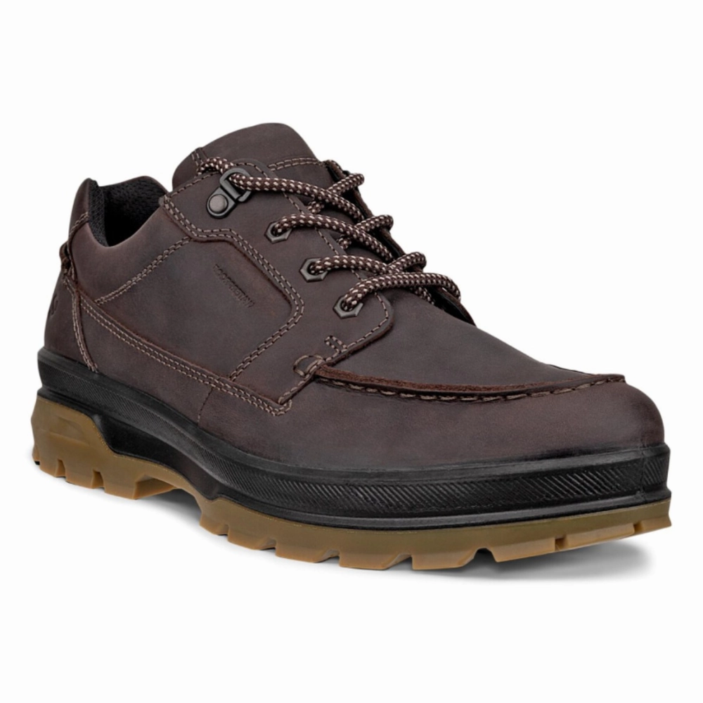 Pilates Cool Ecco Rugged Track Waterproof Coffee Nubuck Shoe (Men's)