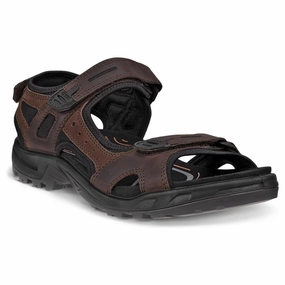 Water Resistant Finish Comfort Outdoor Ecco Yucatan Mocha Nubuck Sport Sandal (Men's)