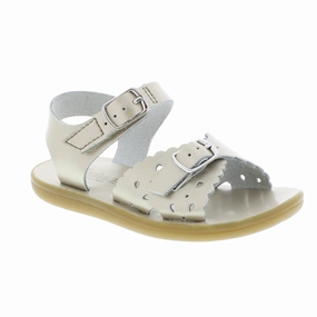 Eco-Ariel Velcro Soft Gold Sandal ?C Stylish, Comfortable & Durable Kids?? Sandal Comfortable Open-toe Shoes