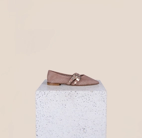 Udine - Perforated Rose Wind Soft Leather