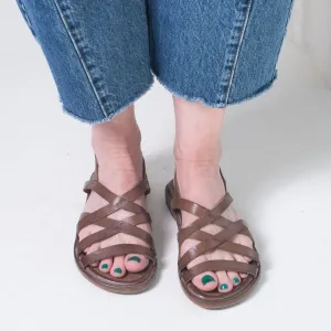 Event Glow Moma Strappy Sandal (chocolate) on sale!